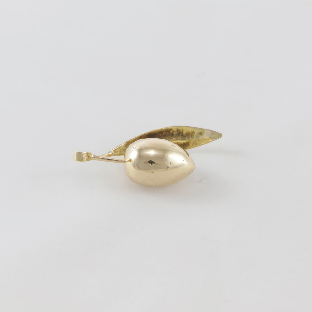 Colgante aceituna oro grande | HD Joyeros