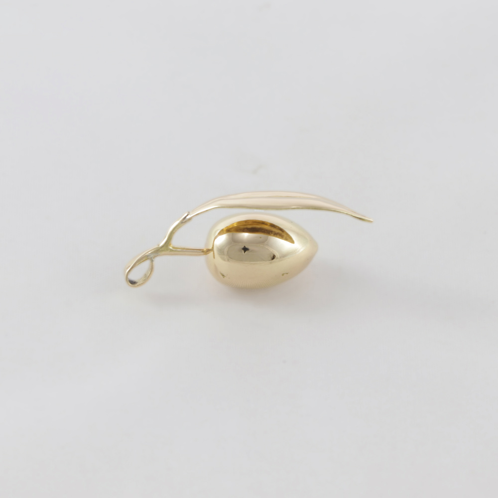 Colgante aceituna oro grande | HD Joyeros