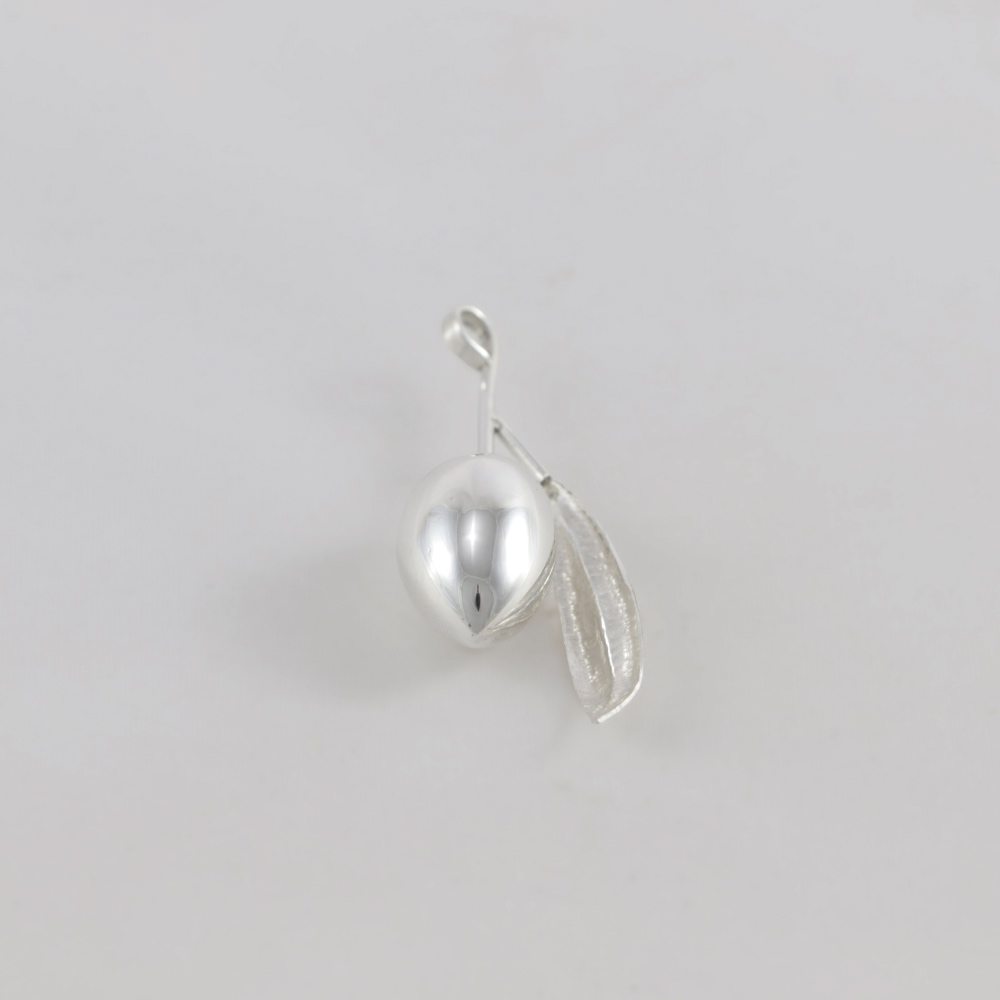 Colgante aceituna plata grande | HD Joyeros Colgante aceituna plata grande | HD Joyeros