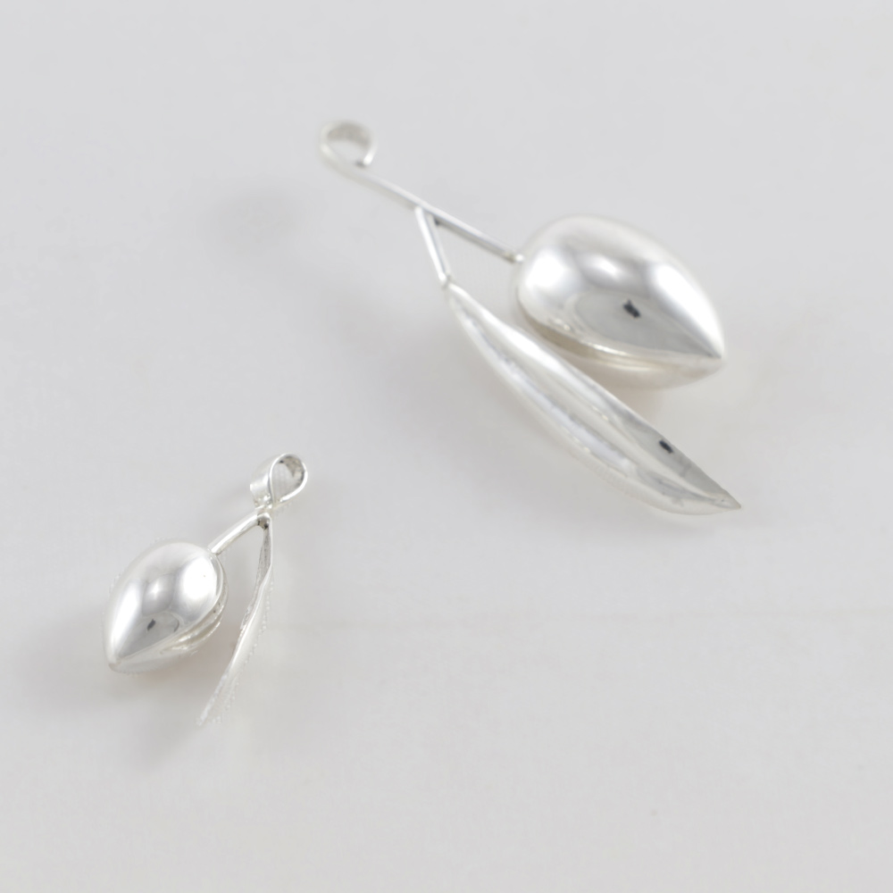 Colgante aceituna plata grande | HD Joyeros Colgante aceituna plata grande | HD Joyeros