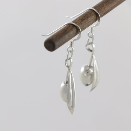 Pendientes aceituna plata | HD Joyeros