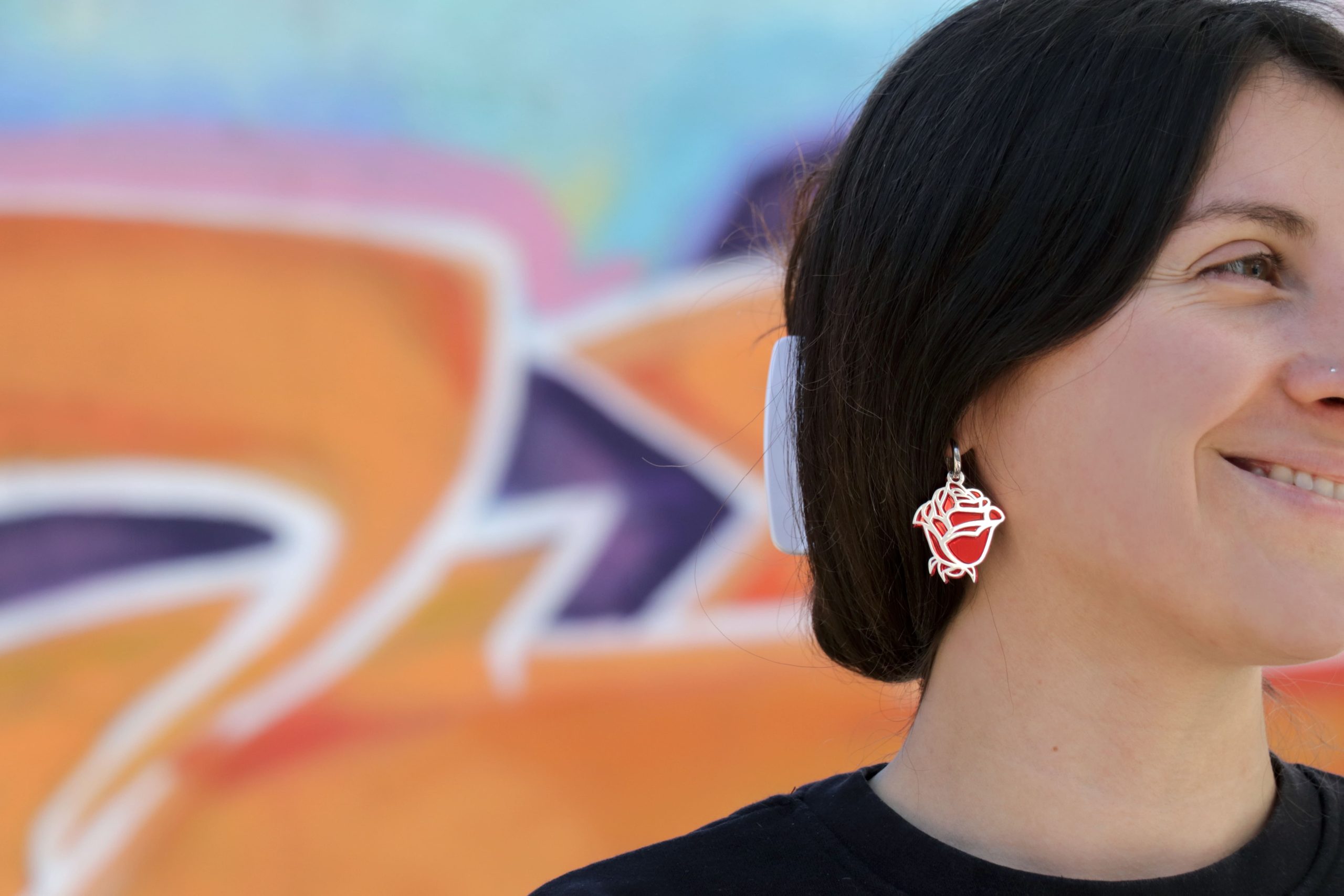 pendientes-bella-modelo Pendientes Bella con modelo